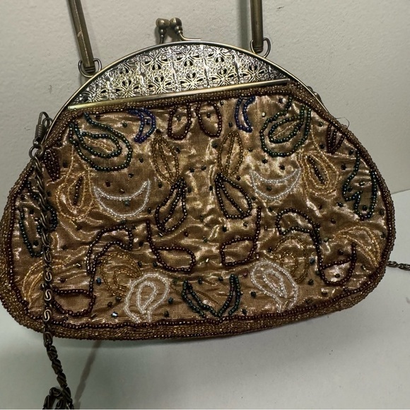 Vintage beaded ornate art  deco handbag fairy glam - Picture 5 of 9